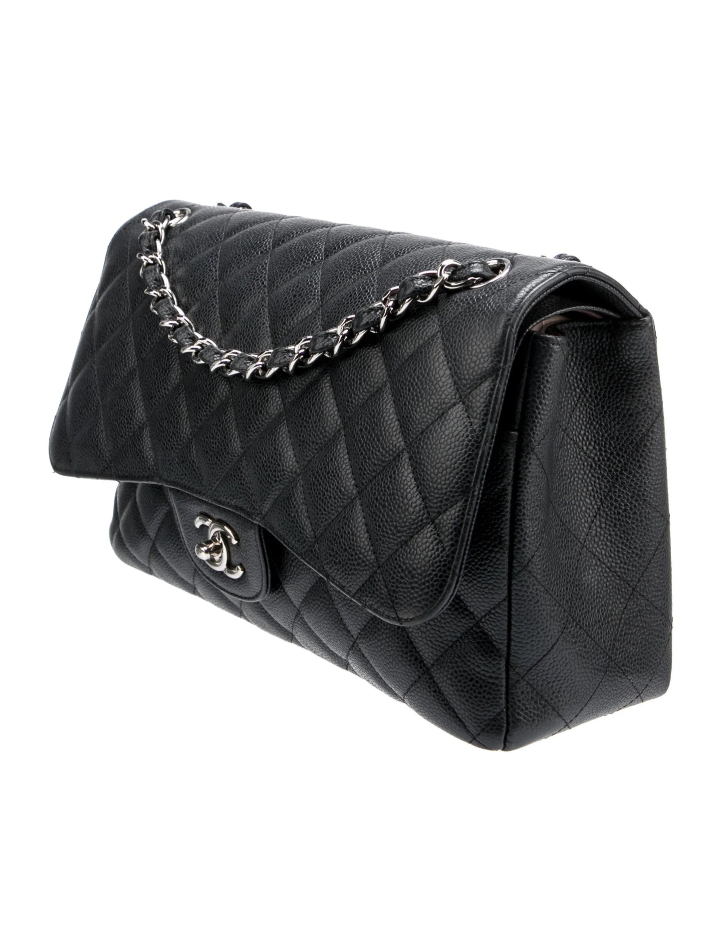 Classic Caviar Jumbo Double Flap Bag