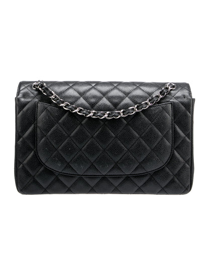 Classic Caviar Jumbo Double Flap Bag