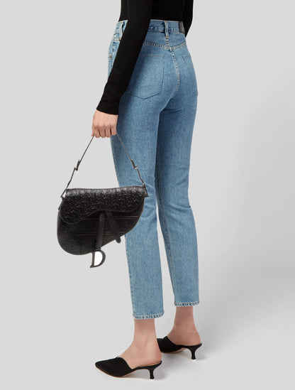 Oblique Jacquard Saddle