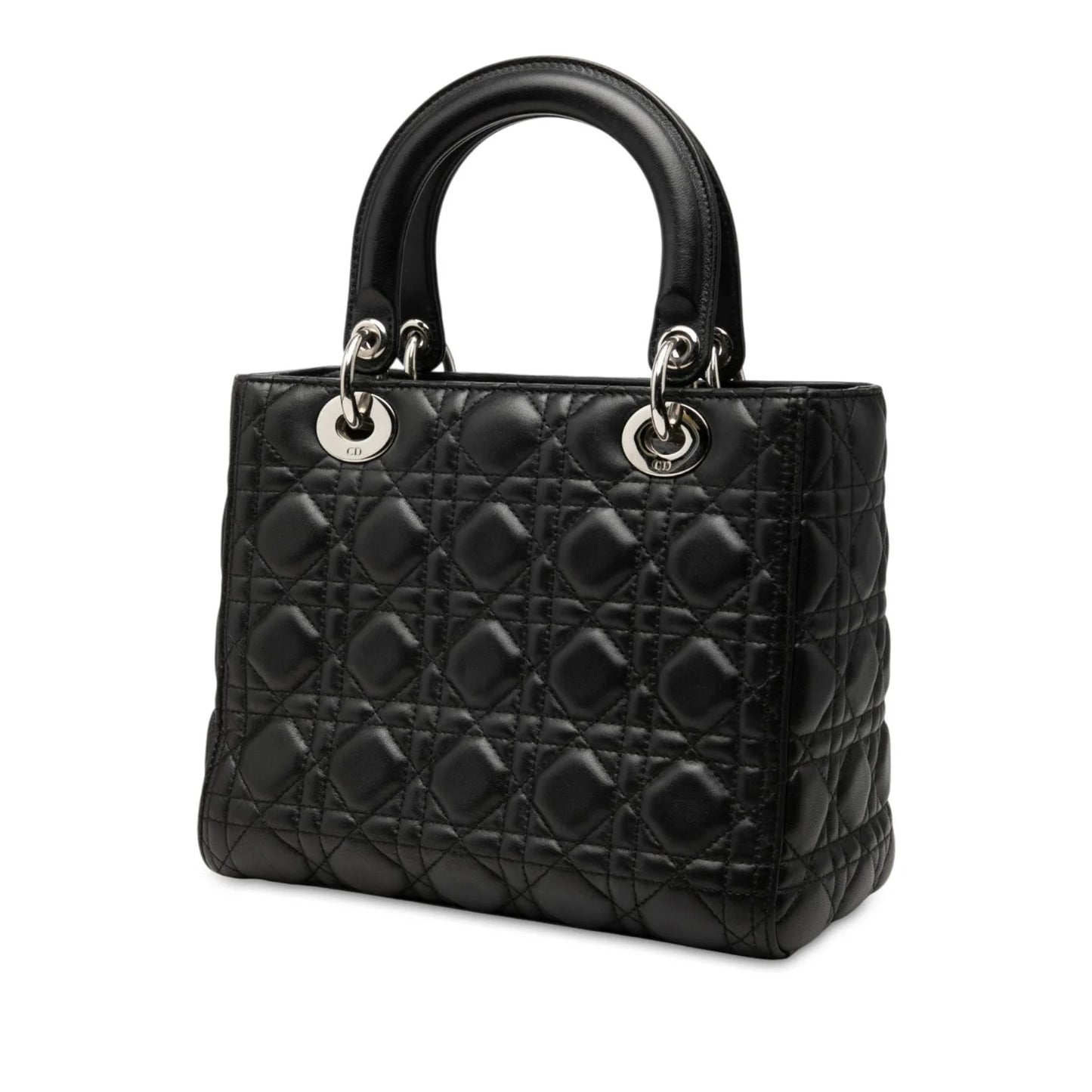 Medium Lambskin Cannage Lady Dior