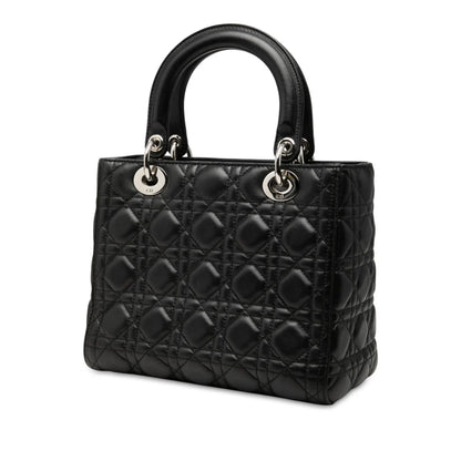 Medium Lambskin Cannage Lady Dior