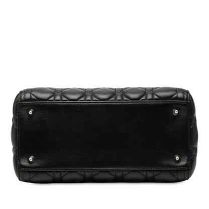 Medium Lambskin Cannage Lady Dior