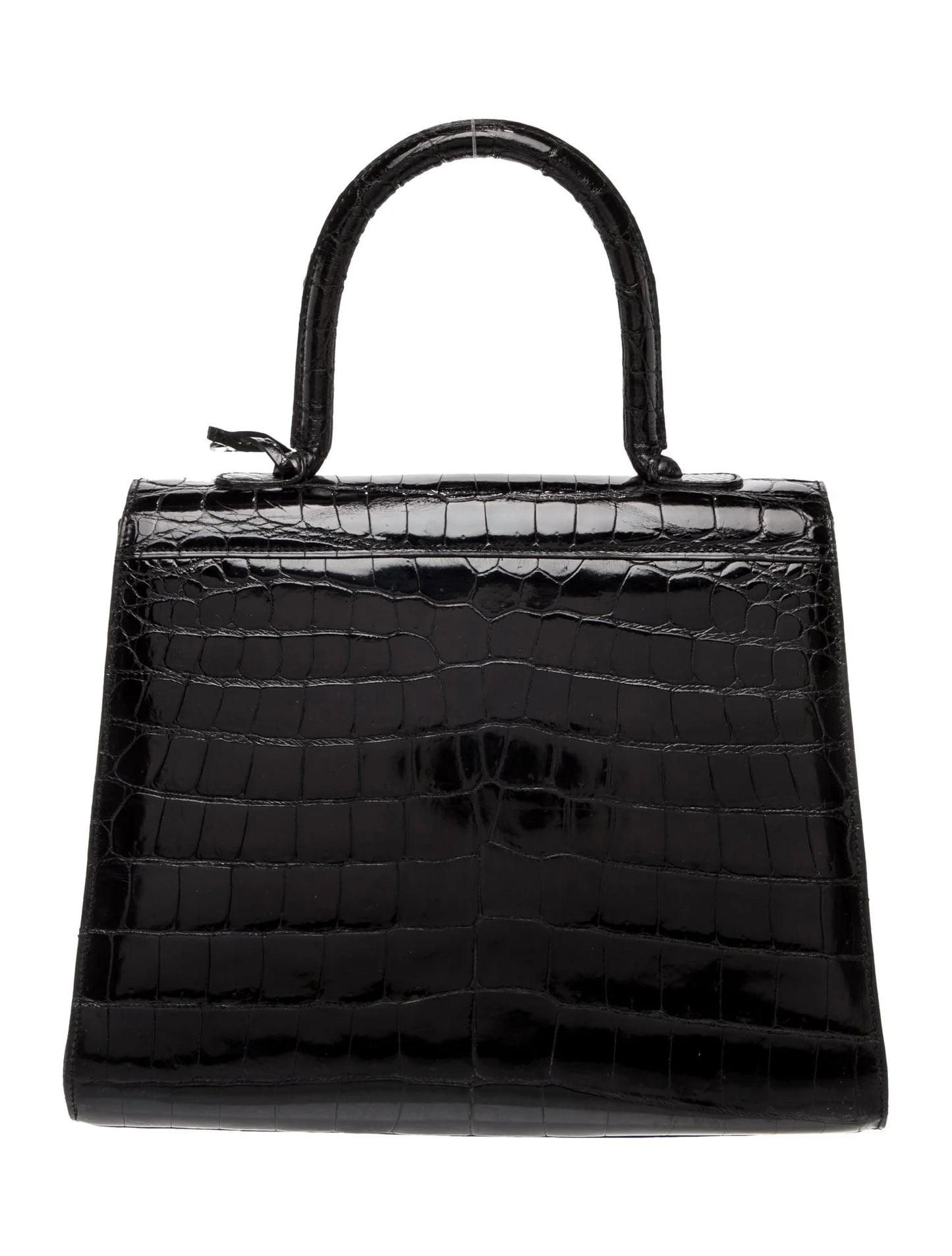 Crocodile Top Handle Bag MM Vintage