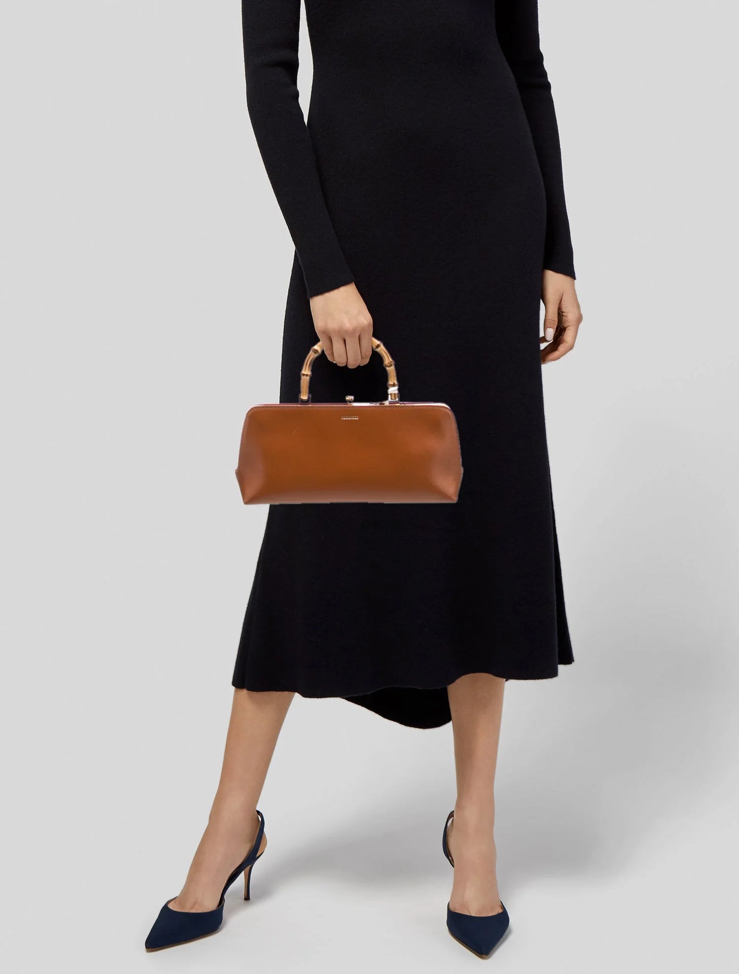 Leather Top Handle Bag w/ Tags